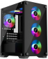 Корпус 1stPlayer X2-M-BK-4F1 Black - фото 6 - интернет-магазин электроники и бытовой техники TTT