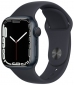 Apple Watch Series 7 GPS 41mm Midnight Aluminium Case with (MKMX3UL/A) Black Sport Band - фото 3 - інтернет-магазин електроніки та побутової техніки TTT