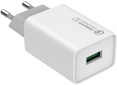 Сетевое зарядное устройство ColorWay 1 USB Quick Charge 3.0 (18W) (CW-CHS013Q-WT) White - фото 3 - интернет-магазин электроники и бытовой техники TTT