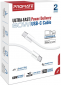 Кабель Promate EcoLine-CC200 USB-C to USB-C 60W Power Delivery 2 м (ecoline-cc200.white) White  - фото 7 - інтернет-магазин електроніки та побутової техніки TTT