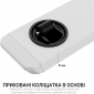 Приставний мобільний столик із регулюванням висоти Officepro ODM366W White - фото 8 - інтернет-магазин електроніки та побутової техніки TTT
