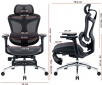 Кресло офисное Sihoo DORO C300L (DORO-C300L-A3-101-JT) Mesh Black - фото 15 - интернет-магазин электроники и бытовой техники TTT