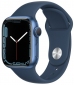 Apple Watch Series 7 GPS 41mm Blue Aluminium Case with (MKN13UL/A) Deep Navy Sport Band - фото 3 - інтернет-магазин електроніки та побутової техніки TTT