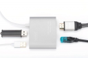 Адаптер Digitus USB Type-C USB 3.0 Multiport adapter 4K HDMI Sliver - фото 5 - интернет-магазин электроники и бытовой техники TTT