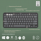 Клавиатура беспроводная Logitech Pebble Keys 2 K380s Tonal UA (920-011851) Graphite  - фото 6 - интернет-магазин электроники и бытовой техники TTT