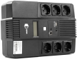 ДБЖ QUBE AIO 650 650VA/360W LCD 6 x Schuko RJ-45 USB (QBAIO650) - фото 2 - інтернет-магазин електроніки та побутової техніки TTT