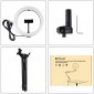 Кольцевая USB LED лампа Puluz PKT3090B 10.2