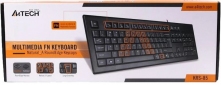 Клавиатура проводная A4Tech KRS-85 USB (4711421807784) Black  - фото 2 - интернет-магазин электроники и бытовой техники TTT