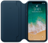 Панель Apple Leather Folio iPhone X Cosmos Blue - фото 2 - інтернет-магазин електроніки та побутової техніки TTT