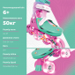 Роликовые коньки Neon Combo Цветы Размер 34-37 (NC49F4) - фото 6 - интернет-магазин электроники и бытовой техники TTT