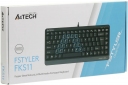 Клавиатура проводная A4Tech FKS11 USB Grey/Black  - фото 4 - интернет-магазин электроники и бытовой техники TTT