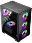 Корпус 1stPlayer X2-M-BK-4F1 Black - фото 5 - интернет-магазин электроники и бытовой техники TTT