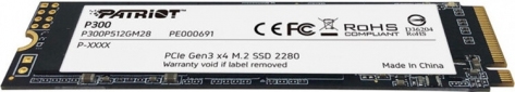 SSD накопитель Patriot P300 2TB M.2 2280 NVMe PCIe 3.0 x4 3D NAND TLC (P300P2TBM28) - фото 3 - интернет-магазин электроники и бытовой техники TTT