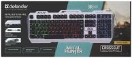 Клавиатура Defender Metal Hunter GK-140L USB (45140) Metal - фото 3 - интернет-магазин электроники и бытовой техники TTT