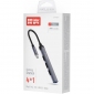 USB-хаб ColorWay USB-C - 3xUSB-A 2.0 USB-A 3.0 (CW-HUB04) Dark Grey - фото 6 - інтернет-магазин електроніки та побутової техніки TTT