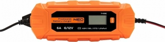 Зарядний пристрій автоматичний Neo Tools, 6А/100Вт, 3-150Аг, для кислотних/AGM/GEL акумуляторів - фото 2 - інтернет-магазин електроніки та побутової техніки TTT