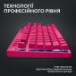 Клавиатура беспроводная Logitech G PRO X TKL Lightspeed Tactile (920-012159) Magenta  - фото 8 - интернет-магазин электроники и бытовой техники TTT