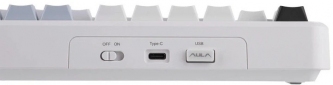Клавиатура беспроводная AULA F108 Pro Reaper Switch USB/Bluetooth/2.4G (6978080501318) White  - фото 3 - интернет-магазин электроники и бытовой техники TTT