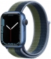 Apple Watch Series 7 GPS 41mm Blue with Abyss Blue/Moss Green Sport Loop (MKNH3) - фото 2 - інтернет-магазин електроніки та побутової техніки TTT