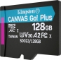 Карта пам'яті Kingston MicroSDXC 128GB Canvas Go! Plus Class 10 UHS-I U3 V30 A2 (SDCG3/128GBSP) - фото 3 - інтернет-магазин електроніки та побутової техніки TTT