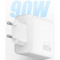 Сетевое зарядное устройство Xiaomi 90W HyperCharge 1U+2C (BHR087MEU) White - фото 3 - интернет-магазин электроники и бытовой техники TTT