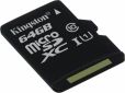 Карта памяти Kingston microSDXC 64GB Canvas Select Class 10 UHS-I U1 (SDCS/64GBSP) - фото 2 - интернет-магазин электроники и бытовой техники TTT