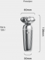 Электробритва Enchen Rotary Shaver X7 Silver - фото 3 - интернет-магазин электроники и бытовой техники TTT