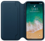 Панель Apple Leather Folio iPhone X Midnight Blue - фото 2 - интернет-магазин электроники и бытовой техники TTT