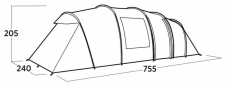 Палатка восьмиместная Easy Camp Leka Twin 8 (120493) - фото 4 - интернет-магазин электроники и бытовой техники TTT