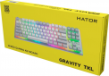 Клавиатура проводная Hator Gravity TKL US layout USB (HTK561) White  - фото 7 - интернет-магазин электроники и бытовой техники TTT