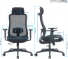 Кресло офисное OfficePro Wave OC670-B-B-B Black - фото 7 - интернет-магазин электроники и бытовой техники TTT