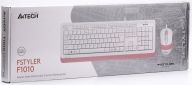 Комплект проводной A4Tech F1010 (4711421947367) Pink/White - фото 5 - интернет-магазин электроники и бытовой техники TTT