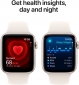 Apple Watch SE (2024) GPS 40mm Starlight Aluminium Case with Starlight Sport Band - S/M (MXEF3QH/A) - фото 5 - інтернет-магазин електроніки та побутової техніки TTT