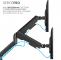 Настольное крепление для монитора Officepro MA452B  - фото 5 Настольное крепление для монитора Officepro MA452B  - фото 5 - интернет-магазин электроники и бытовой техники TTT