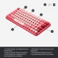 Клавиатура беспроводная Logitech POP Keys Wireless Mechanical Keyboard UA Heartbreaker Rose (920-010737) - фото 10 - интернет-магазин электроники и бытовой техники TTT