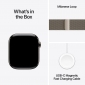 Apple Watch Series 11 GPS + Cellular 42mm Natural Titanium Case with Natural Milanese Loop (MF8P4RK/A) - фото 3 - интернет-магазин электроники и бытовой техники TTT