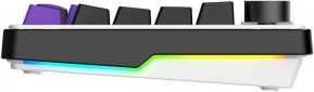 Клавіатура бездротова Hator Hellyberry HK75 Mechanical Linear RGB Wireless/Bluetooth/USB (HK75_wireless) White/Violet - фото 6 - інтернет-магазин електроніки та побутової техніки TTT