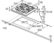 Варильна поверхня газова Bosch PNP6B6O92R - фото 2 - інтернет-магазин електроніки та побутової техніки TTT