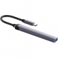 USB-хаб ColorWay USB-C - 3xUSB-A 2.0 USB-A 3.0 (CW-HUB04) Dark Grey - фото 3 - інтернет-магазин електроніки та побутової техніки TTT