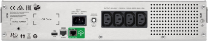 ДБЖ APC Smart-UPS C 1500VA Rack LCD с SmartConnect (SMC1500I-2UC) - фото 2 - інтернет-магазин електроніки та побутової техніки TTT