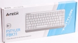 Клавіатура бездротова A4Tech FBK11 Wireless White  - фото 5 - інтернет-магазин електроніки та побутової техніки TTT