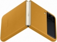 Чохол Leather Cover для Samsung Galaxy Flip3 (EF-VF711LYEGRUЗ) Mustard - фото 5 - інтернет-магазин електроніки та побутової техніки TTT