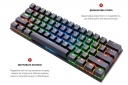 Клавиатура беспроводная Motospeed СK62, RGB, BT, USB ENG, UKR, RUS Outemu Blue (mtck62bmb) Black  - фото 4 - интернет-магазин электроники и бытовой техники TTT