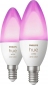 Розумна лампа Philips Hue White and Color Ambiance E14 4W 2000-6500K 2 шт (929002294205) - фото 2 - інтернет-магазин електроніки та побутової техніки TTT