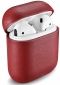 Чохол Airpods Leather case Dark Red - фото 2 - інтернет-магазин електроніки та побутової техніки TTT