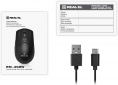 Мышь Real-El RM-460W Wireless/Bluetooth/USB Black - фото 5 - интернет-магазин электроники и бытовой техники TTT