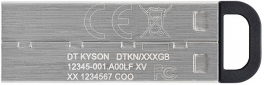 USB флеш накопитель Kingston DataTraveler Kyson 256GB USB 3.2 (DTKN/256GB) Silver/Black - фото 3 - интернет-магазин электроники и бытовой техники TTT