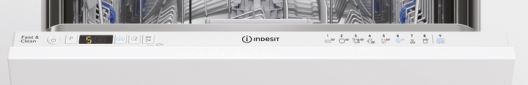 Вбудована посудомийна машина INDESIT D2I HD524 A - фото 4 - інтернет-магазин електроніки та побутової техніки TTT