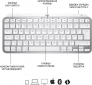 Клавіатура бездротова Logitech MX Keys Mini For Mac Wireless Illuminated  (920-010526) Pale Grey - фото 6 - інтернет-магазин електроніки та побутової техніки TTT