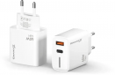 Сетевое зарядное устройство Grand-X GaN 45W CH-460W Type-C + USB-A White - фото 2 - интернет-магазин электроники и бытовой техники TTT